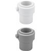 SEIWEI 2 adattatori per ombrellone, bianco e grigio, stabilizzatore per asta per ombrellone da 3,8 cm e 3,5 cm, portatile, antivento