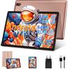 DMOAO Tablet 10 Pollici Android con 5G Wi-Fi, HD Tablet con 8 GB RAM + 64 GB ROM (Espandibile fino a 1 TB), GPS, 8 Cores 2.0 GHz, Bluetooth 5.0, 1280 * 800 IPS, USB-C, 6000 mAh, Oro