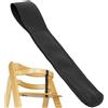 Your Day Mate Cinghia inguinale per seggiolone, 1 pezzo, nera, in pelle PU, imbracatura di sicurezza compatibile con Stokke Tripp Trapp, roba Sit Up, Safety 1st, Kinderkaft, cinghia per seggiolone