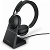 Jabra YOU'RE ON GN Jabra Jabra Jabra Evolve2 65 MS Stereo - Cuffie - On-Ear - Bluetooth - wireless - USB-C - isolamento acustico - Nero -