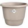 Elho Amiga Round 30 - Vaso per interno e esterno - 100% Plastica Riciclata - Ø 29.5 x H 20.2 cm - Mushroom Beige
