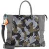 Gabs Pelle borsa a tracolla borsetta Bellona Flat Bag Asfalto + Mimetico Grigio