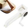 Generic Grattugia rotativa per formaggio - Veicolo manuale in acciaio inox, trituratore per formaggio duro e cioccolato | Spazio di rotazione ergonomico con manovella, utensile da cucina per frutta e V