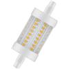 LEDVANCE Performance LED R7s Doppio Ended 78mm Chiara 8W 1055lm - 827 Bianco Molto Caldo | Sostitua 75W