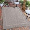 Carpetsale24 Tappeto da Esterno Impermeabile 300x400 (280x370 cm) Grigio - Tappeto Resistente alle Intemperie e Lavabile in Lavatrice - Tappeto per Terrazza, Balcone, Campeggio, Giardino