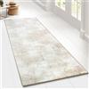 Floordirekt Davoli - Tappeto passatoia con motivo a imbracature sottili su misura, per cucina, corridoio e soggiorno, ornamento vintage a griglia orientale (80 x 100 cm)