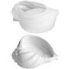 Generic Stampo per vassoio in silicone per gioielli, stampo per vassoio in silicone a forma di conchiglia, stampo per vassoio in silicone a forma di conchiglia, stampo per fusione in resina epossidica per