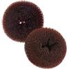 Zerodeko Ciambella a Creare Quotidiane Acconciature per Matrimoni Eleganti Marrone in Nylon Resistente Deformazioni, 2 Pezzi Chignon