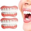 WUYJI Kit di riparazione protesi dentarie 2 paia di set di protesi dentarie superiori e inferiori, denti artificiali autoadesivi, protesi interdentali universali, protesi provvisorie