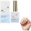Generico Gel trasparente 3D effetto goccia di pioggia, kit top coat per nail art, smalto gel UV LED soak-off per disegni effetto bagnato, effetto goccia di rugiada per unghie da salone fai da te (1pc)