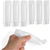 TLDBATICE 6 Flaconi da viaggio 30ml/50ml a prova di perdite, Contenitori Liquidi ricaricabili per bagaglio a mano, flaconi trasparenti per shampoo, crema, lozione e cosmetici