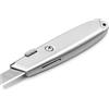 Terryshop74® Cutter Professionale a Lame Trapezoidali - Taglierino in Metallo 150 mm - Blocco Lama a 2 Posizioni