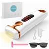 GJCrafts Dispositivo laser IPL per la depilazione di donne e uomini con risultati duraturi e 9 livelli di energia per uso domestico, set per la depilazione indolore di viso, zona bikini e braccia