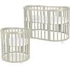 Waldin Lettino Evolutivo Ovale 7 in 1 con Materasso - Olive