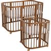 Waldin Lettino Evolutivo Rettangolare 7 in 1 con Materasso - Vintage