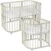Waldin Lettino Evolutivo Rettangolare 7 in 1 con Materasso - Olive