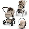 Cybex Gold Trio Balios S Lux con Navicella pieghevole e Cloud G3 - Almond Beige