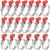 mauuuba 20 Pz Fascette Stringitubo Regolabili da 32-44 mm, Fascette Metalliche Stringitubo, Fascetta Stringitubo Regolabile in Acciaio inox, Fascetta Farfalla per Tubi Piscina Giardino Gas Lavatrice Auto
