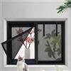 LXHGVKHJ Rete King Kong Zanzariera Resistente Agli Animali Domestici, Facile da Pulire Resistente Agli Strappi Zanzariera Autoadesiva, Lavabile Riutilizzabile per Ufficio Soggiorno(Black,120x170cm)