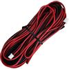 Honmidatek Cavo elettrico da 5 metri 22AWG 0,3 mm² a 2 anime, nero e rosso, per collegare il pannello del citofono e il monitor, in rame stagnato, resistente all'usura, alle alte temperature e all'ossidazione