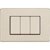 Bticino Magic 503/3 A/R - Mg-Placa 3 M Tt Resina