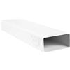 Easy Act Canale piatto in PVC 204 x 60 mm, lunghezza 1000 mm, condotto di ventilazione compatto in PVC per impianti di ventilazione salvaspazio in ambienti residenziali e commerciali