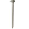 Weirun Bathroom G1/2 - Braccio doccia in ottone extra lungo, 30 cm, per soffione fisso con flangia a soffitto, in nichel spazzolato PVD