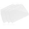 Bruislard 4 spatole adesive in plastica, spatole in plastica, spalmatore per barriere adesive, kit applicatori di colla dentellata, spargitore riutilizzabile per pavimenti in legno duro per spalmare colla