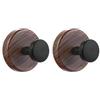 Lecreatekit Ganci a ventosa, confezione da 2 ganci resistenti per porte in legno di noce, senza fori, per bagno, cucina, tutte le stagioni
