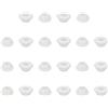 PATIKIL Guarnizioni in Gomma Silicone, 22 Pz 1/2 (12mm) Foro di Perforazione, 3/8 (10mm) Diametro Interno. Tappo Foro in Gomma a Cilindro per Impianto di Irrigazione Firewall, Bianco