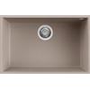 Elleci Lavello Elleci Incasso 1 vasca 67x44 Quadra 120 Sottotop Granitek Tortora LGQ12043BSO