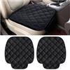 CGEAMDY Coprisedile Auto Universale, Cuscino Sedile Auto in Peluche, Cuscino Antiscivolo per Sedia, Morbido, Traspirante, Cuscino per Sedili per la Maggior Parte Delle auto, e dei SUV (Nero)