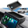 GAFAT Compatibile con VW Golf 8.5 2025 2026 2027 Organizer Console Centrale, Vano Portaoggetti dietro il 12,9 Discover Pro, Accessori Facelift Golf 8 GTI R Variant, con Tappetini