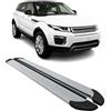 OMAC Sottoporta Laterali Pedane Laterali Schweller compatibile con Range Rover Evoque 2011-2018 Alu Grigio