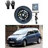 D'ANGELO 1988 Kit Ruotino di Scorta 15 compatibile con Renault Twingo (2/3/GT) con Cric, Chiave, Guanti e Sacca