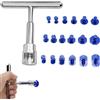 AONAYO Set di riparazione di ammaccature, strumento di riparazione per auto, ammaccature, set di riparazione per auto, pulitore a T con 18 ventosa, rimozione delle ammaccature, per la rimozione del veicolo