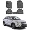 OMAC Tappetini in Gomma Tappetini Compatibili con Suzuki Vitara 2015-2024 TPE Tappetini Auto Nero 4X