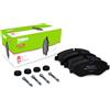 VALEO Imbottiture per freni Expert 301027A, Set di 4 imbottiture, Asse anteriore, Completamente dotato di accessori montati - Certificate ECE-R90