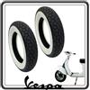 GSC RICAMBI SRL KIT 2 GOMME GOMMA COPERTONE COPERTONI PNEUMATICI CON FASCIA BORDO BIANCO COMPATIBILI PER PIAGGIO VESPA 50 SPECIAL - ET3-125 PRIMAVERA - VESPA PK 50-50 XL MISURA 3.00-10.