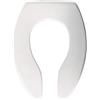 Bemis 3155SSCT 000 Sedile WC Allungato in plastica Commerciale, Bianco, Elongated