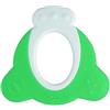 Bebeconfort Anello dentizione ergonomico per primi dentini incisivi, gioco dentizione neonato per massaggio gengivale, per bambini 4-12 mesi, verde e bianco