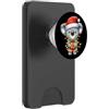 Funny Christmas String Lights Australia Koala che indossa un cappello di Babbo Natale che tiene un regalo carino fiocco australiano Natale PopSockets PopWallet per MagSafe