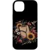 Hummingbird Apparel For You Custodia per iPhone 14 Plus Nurse - Stetoscopio floreale con colibrì, girasole e margherite