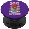 Kattie Kattie 100 Mermazing Days Of School, graziose sirene dai capelli rosa PopSockets PopGrip Adesivo