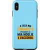 ErSa Solutions Custodia per iPhone XS Max Ironica e divertente Uomo a casa comando se moglie vuole.