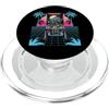 Pinball Arcade Flipper Game Gamer Access Pinball game Vintage Flipper gioco Retrowave arcade flipper PopSockets PopGrip per MagSafe