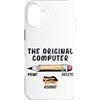 Old Pencil Designs with sarcasm and humo Custodia per iPhone 16 Plus Il computer originale sarcastico divertente IT Tech Print Cancella