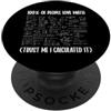 Funny Math Teacher Algebra Geometry Gift Il 100% delle persone ama la geometria degli studenti del club di matematica PopSockets PopGrip Adesivo