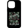 Cottagecore Bookworm Strawberry Graphics Custodia per iPhone 14 Pro Max Reading Is My Jam Amante dei libri Botanico Fragola Art