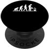Gardening Evolution Retro Vintage Garden Giardinaggio Evoluzione Retro Vintage Giardiniere PopSockets PopGrip Adesivo